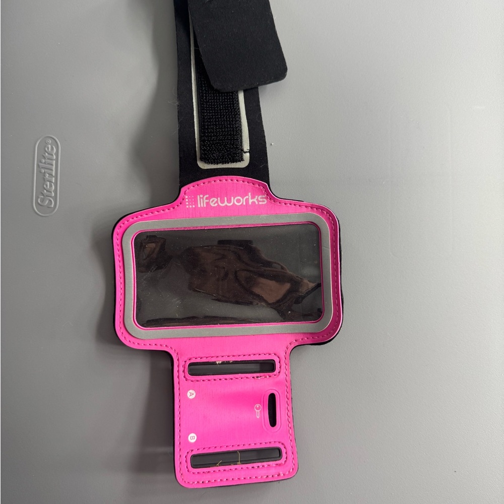 Lifeworks Pink Armband Phone Holder